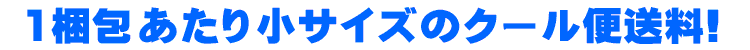 一梱包あたり小サイズのクール便送料