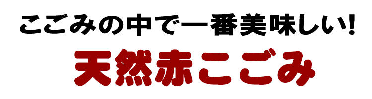 美味しい赤こごみ